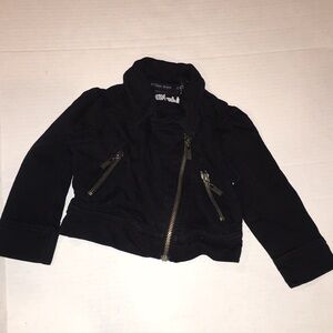 Calvin Klein Jeans Black Zipper Light Jacket Baby Girl | Size 12M